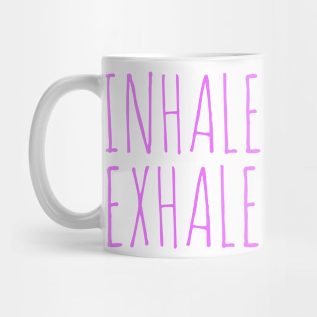 Workout yoga inhale exhale by Coreoceanart